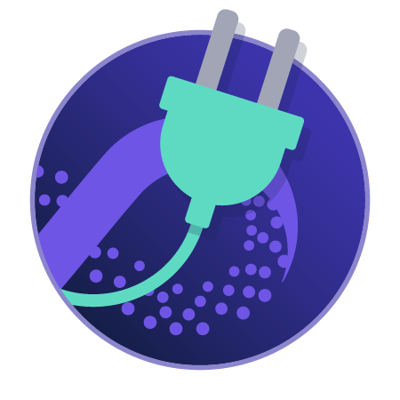 Icons showing a connector for OrbusInfinity iPaaS solution